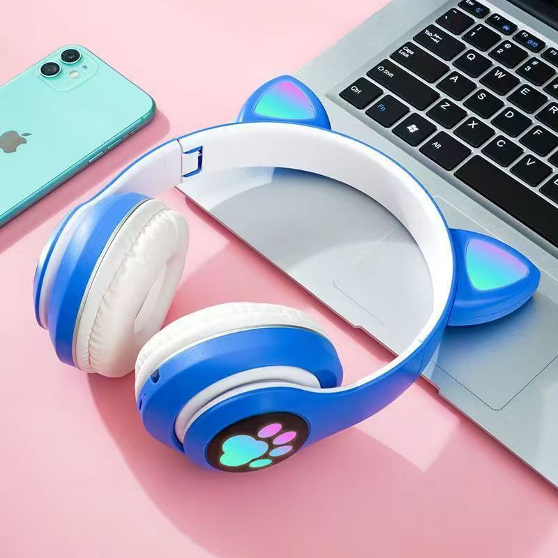 STN-28 Cat Ear Wireless Headset – Foldable Over-Ear Bluetooth 5.0